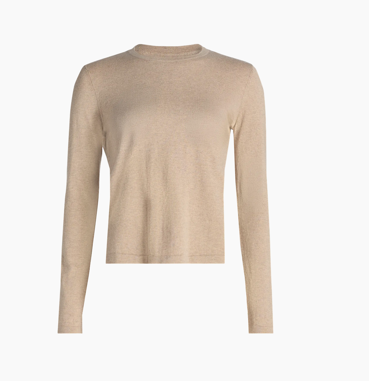 COTTON CASHMERE LONG SLEEVE TEE