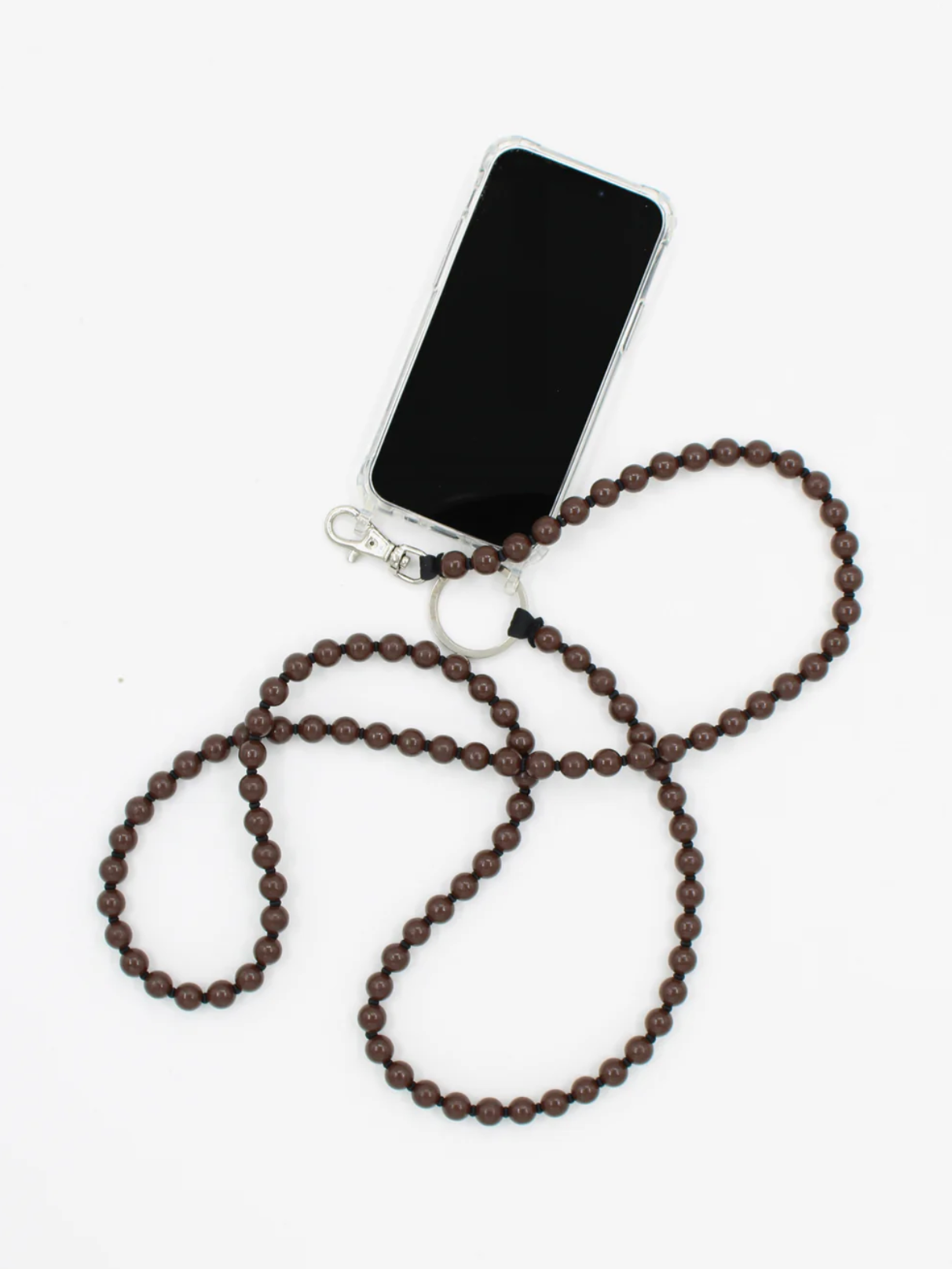 ina.seifart Beaded Phone Necklace - worn on model as crossbody