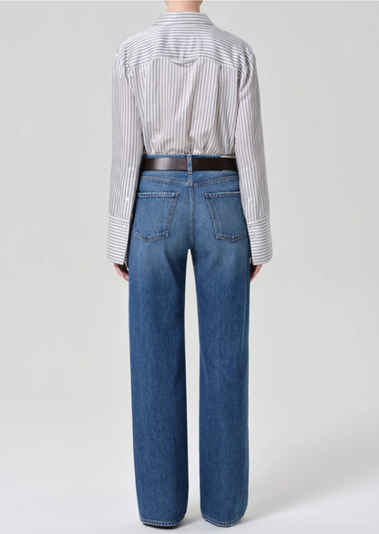 Citizen of Humanity Annina Lightweight Leg Jeans - back view showing high-rise straight-leg vintage denim silhouette