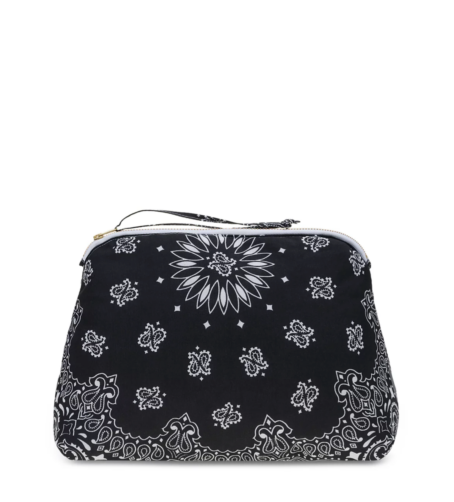 Call It By Your Name Large Bandana Vanity Bag - bandana print cosmetic bag back view