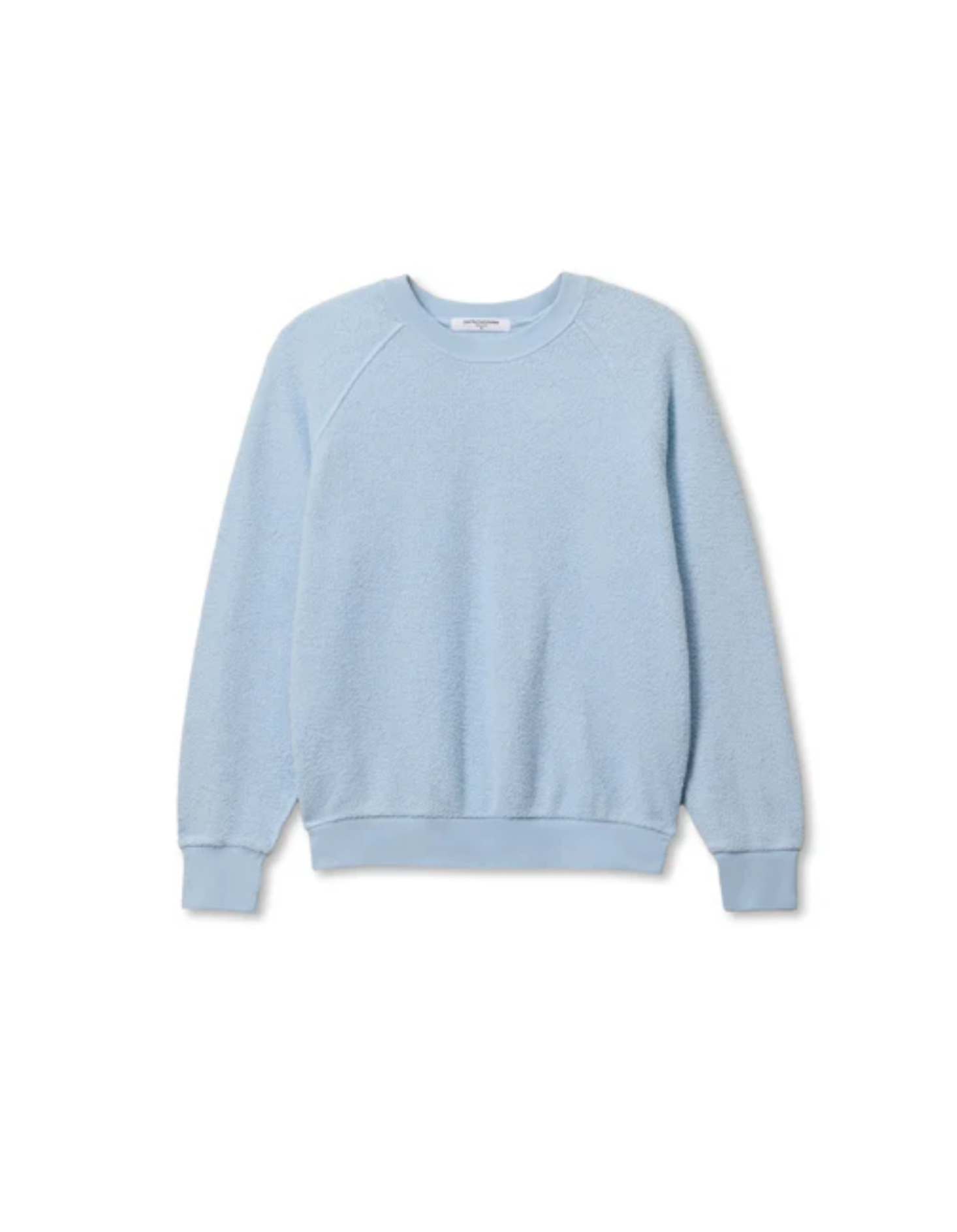 Perfect White Tee Ziggy Shrunken Crew - cozy shrunken crewneck sweatshirt on model