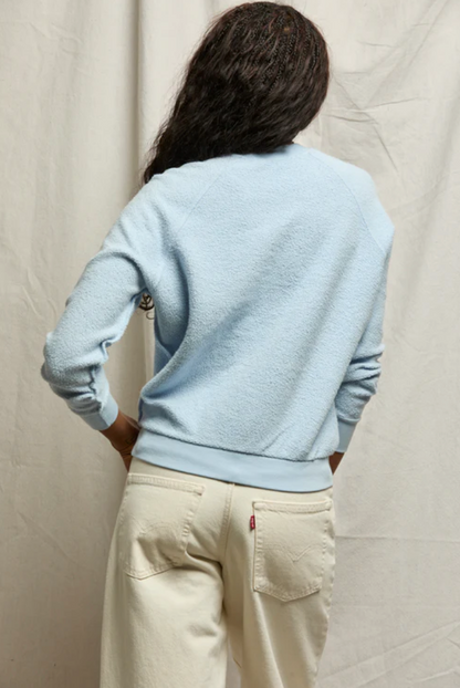 Perfect White Tee Ziggy Shrunken Crew - cozy shrunken crewneck sweatshirt back view