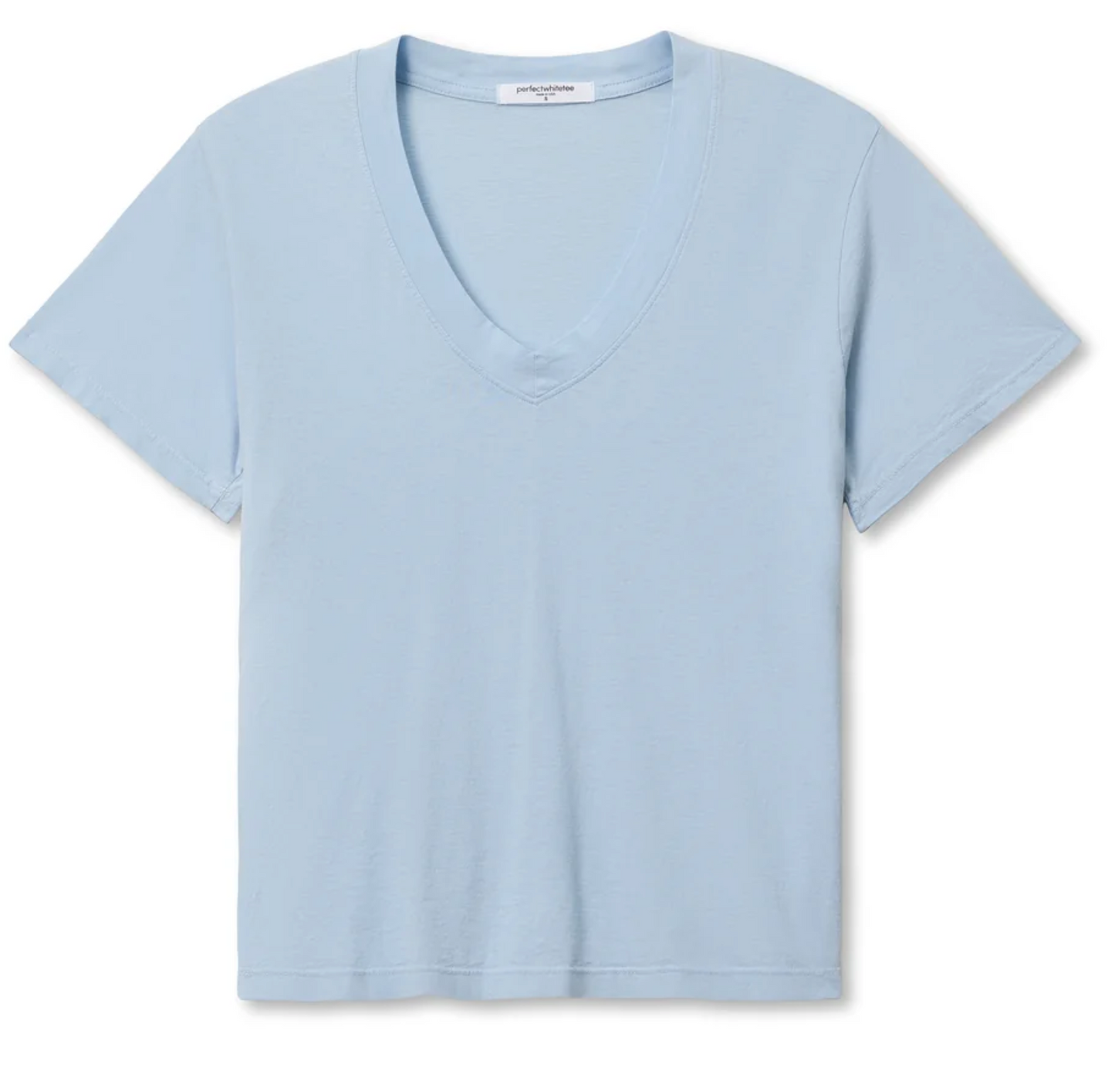 Perfect White Tee Hendrix Boxy V-Neck Tee - relaxed boxy tee front view