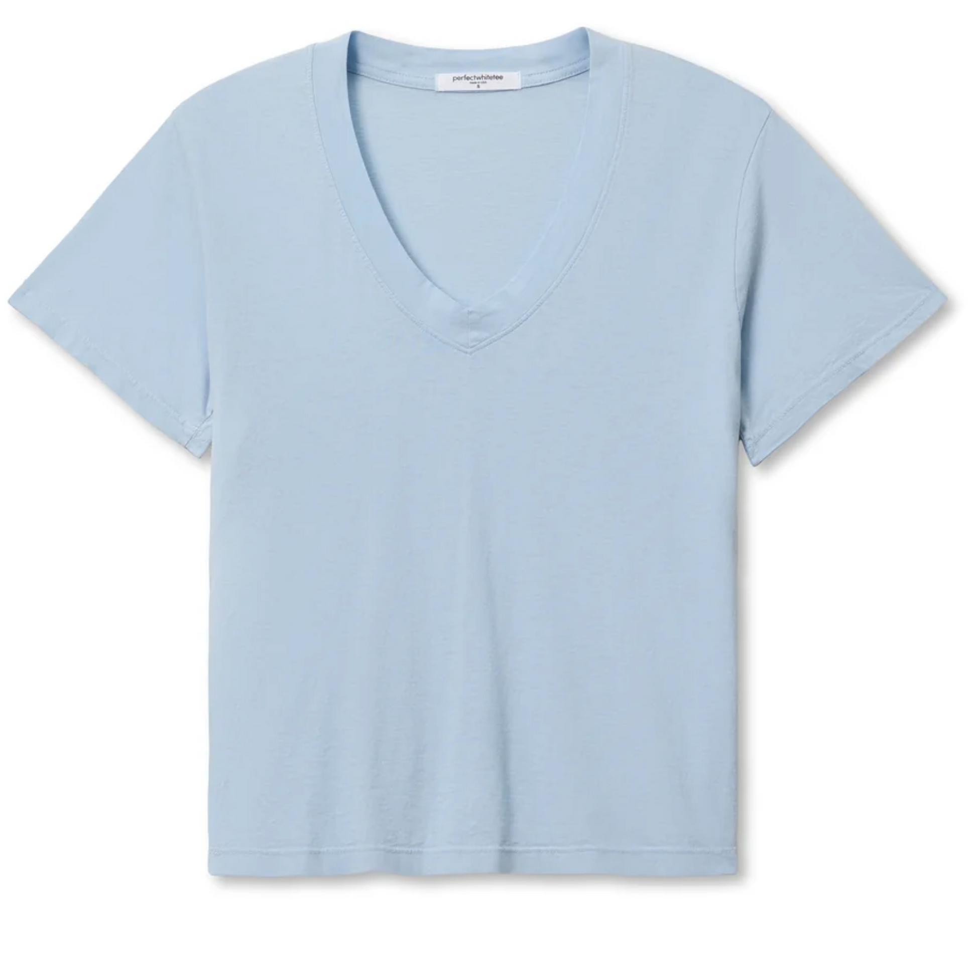 Perfect White Tee Hendrix Boxy V-Neck Tee - relaxed boxy tee front view