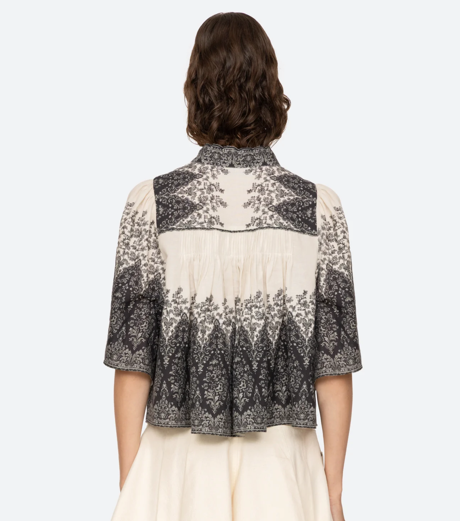 Sea New York Hedra Print Blouse - printed flowy blouse side view