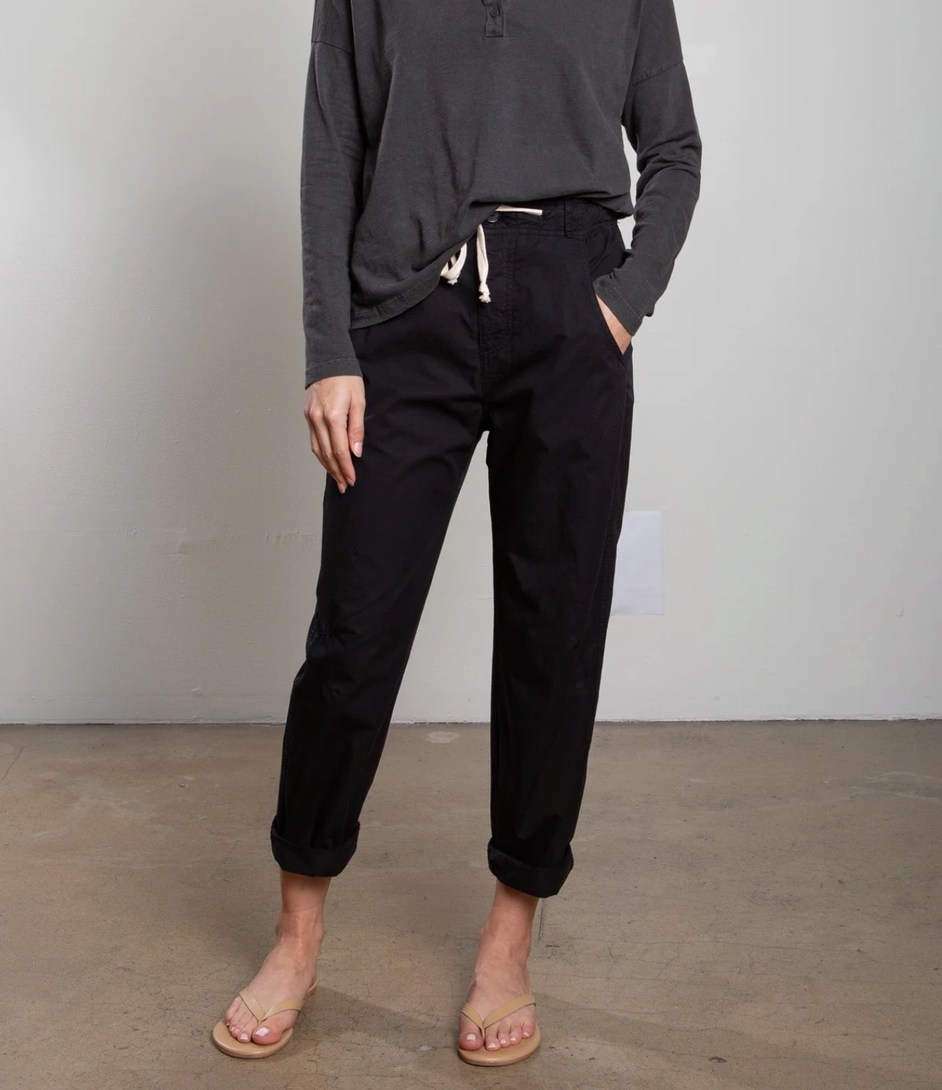 Pharaoh Claire Pant - tailored wide-leg trousers front view