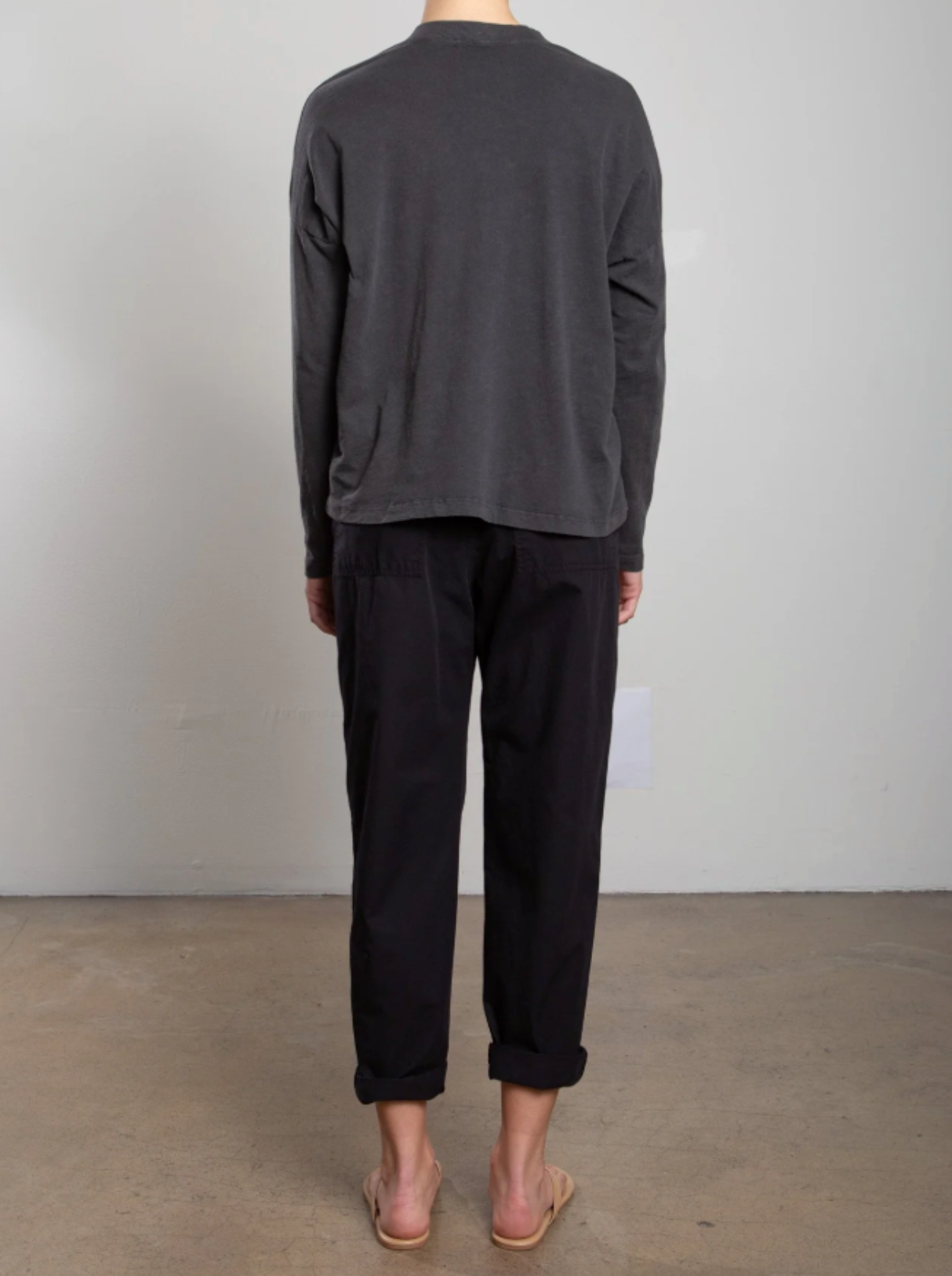 Pharaoh Claire Pant - tailored wide-leg trousers back view