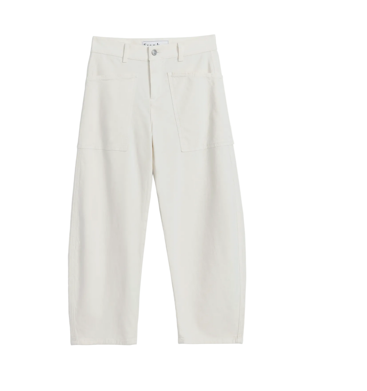 Light gray pants on a white background