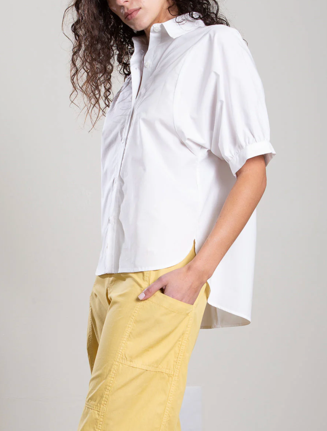 Pharaoh Claude Shirt - breezy button-down shirt front view