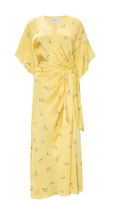 Misa Hadassa Dress - flowy printed midi dress front view