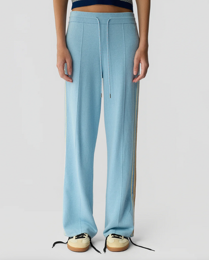 Guest In Residence Track Pant - luxe cashmere track pant back view