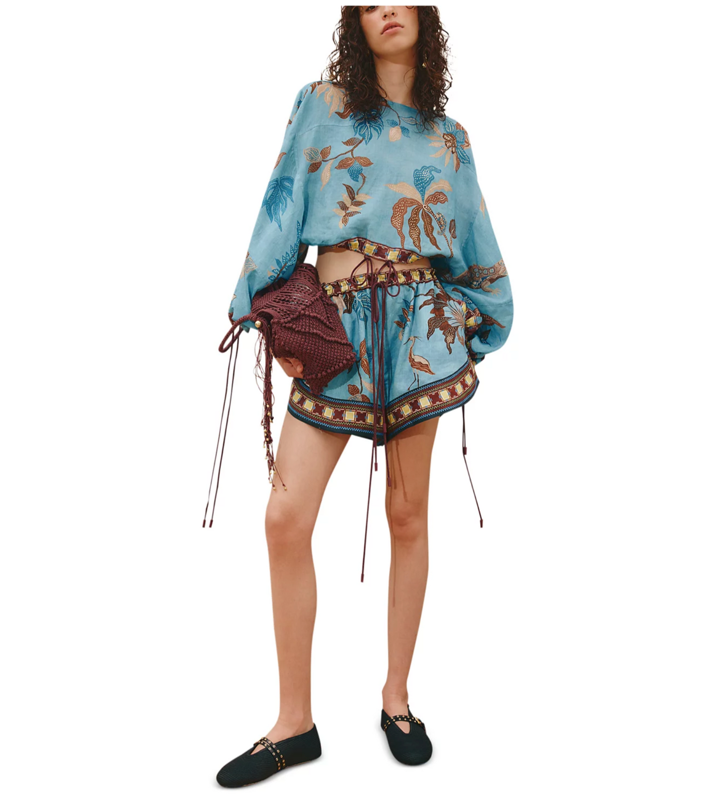 Alemais Georgie Top - printed top on model