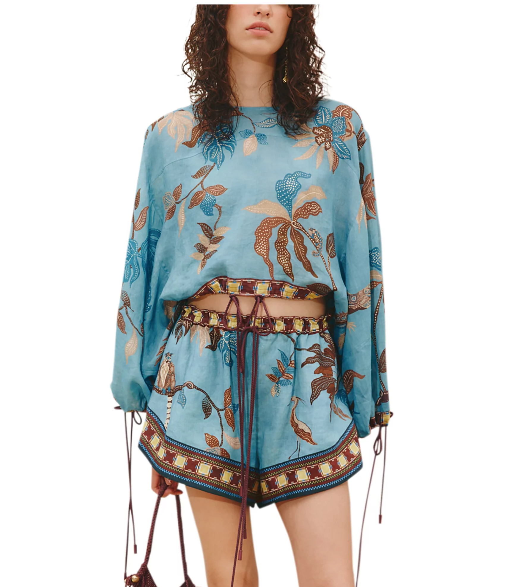 Alemais Georgie Top - printed top side view