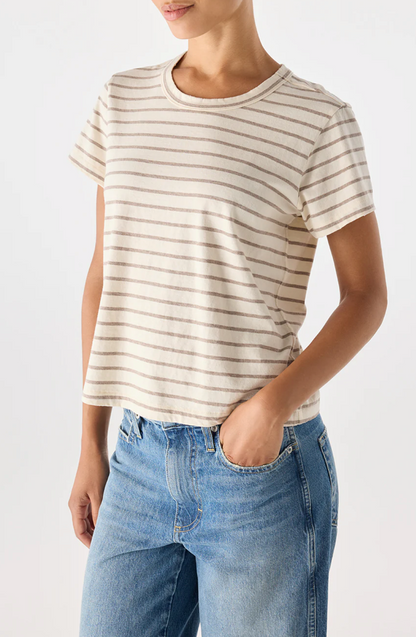 Amo Denim Lovey Tee - classic relaxed tee front view