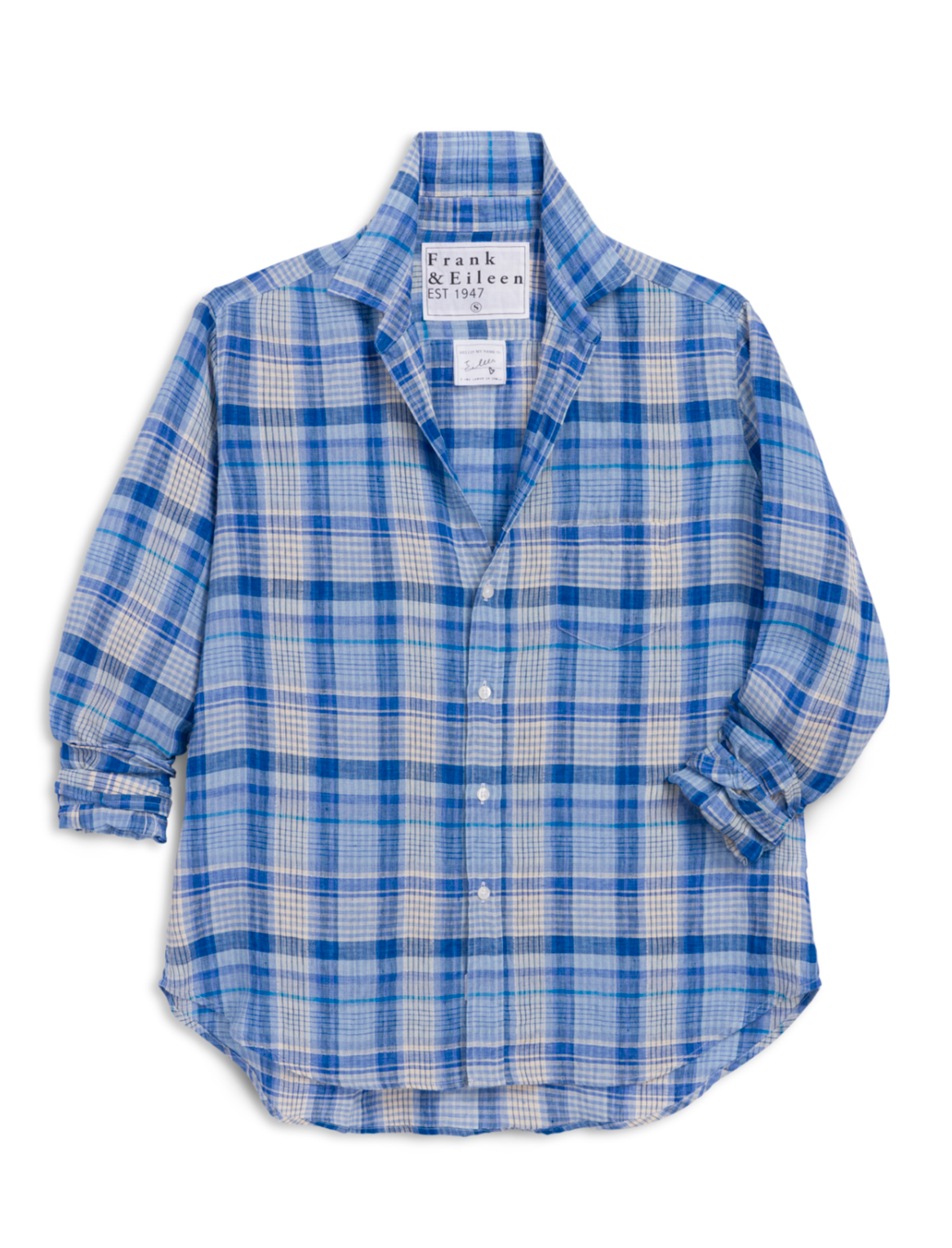 Frank & Eileen Relaxed Eileen Button-Up - classic relaxed button-down shirt front view