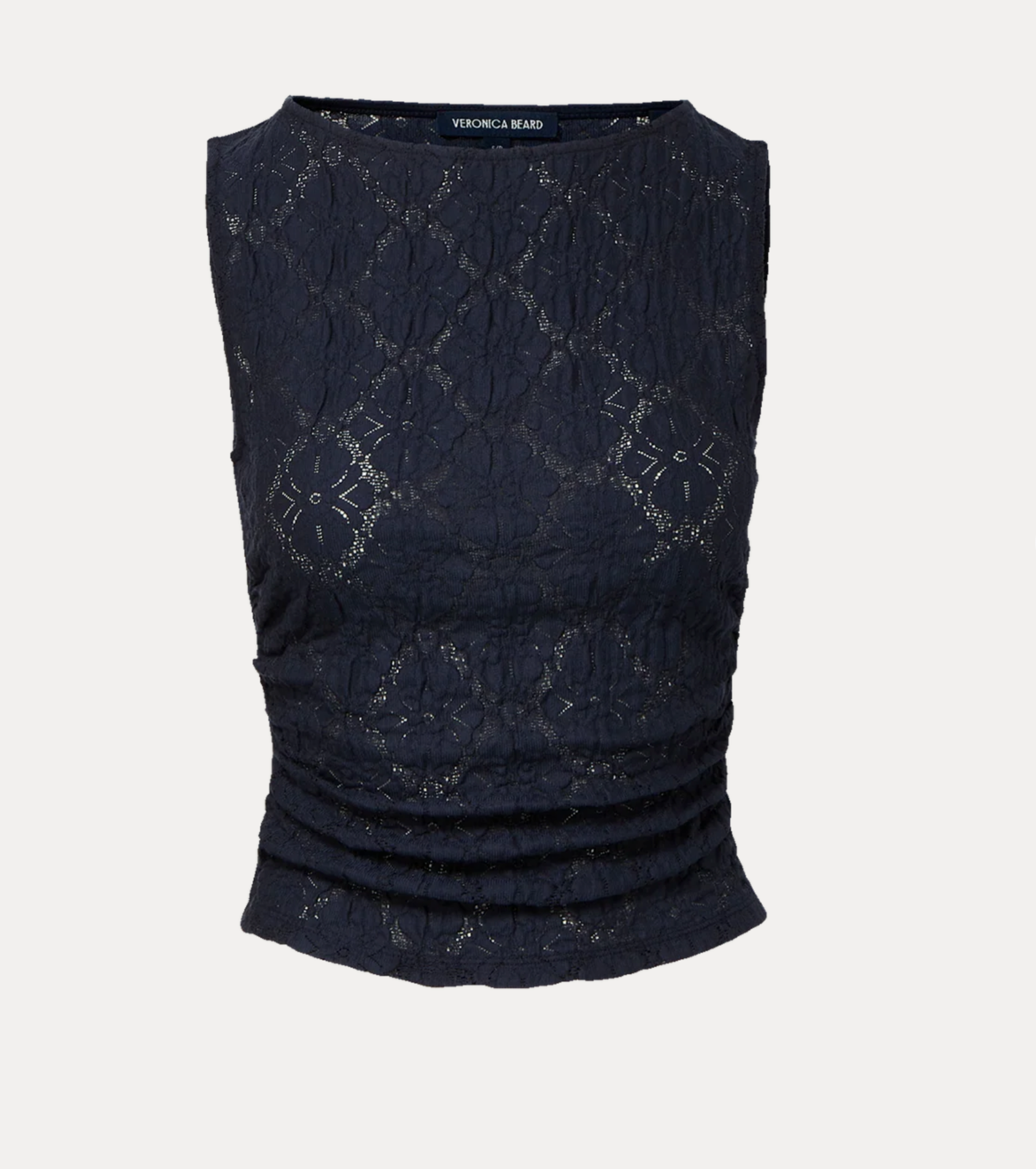 Veronica Beard Selah Tank - sleek sleeveless tank top side view
