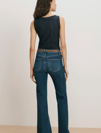 Veronica Beard Selah Tank - sleek sleeveless tank top on model