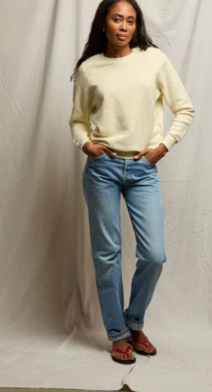Spiritual Gangster Ziggy Shrunken Crew - cropped fleece crewneck sweatshirt back view