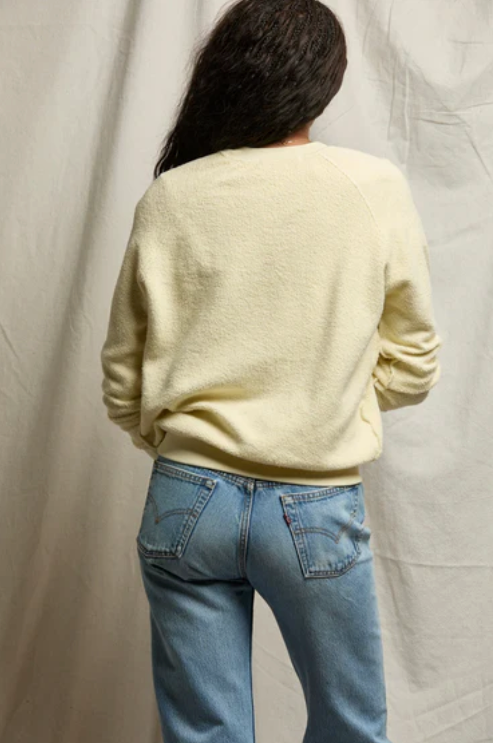 Spiritual Gangster Ziggy Shrunken Crew - cropped fleece crewneck sweatshirt detail view