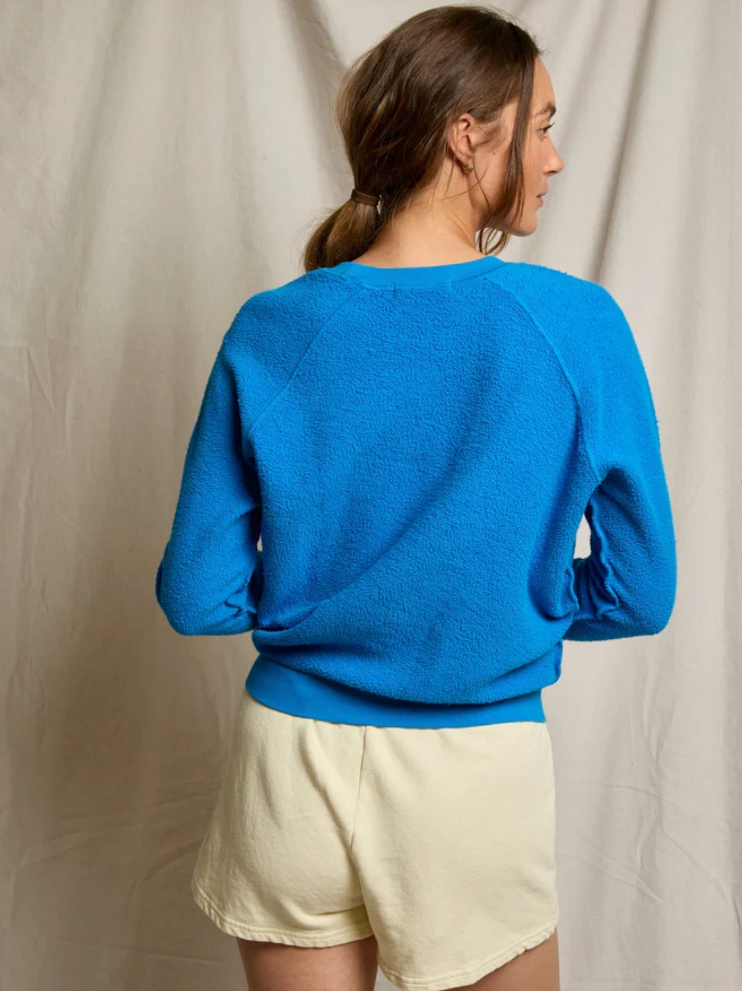 Spiritual Gangster Ziggy Shrunken Crew - cropped fleece crewneck sweatshirt side view