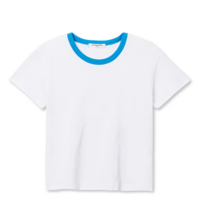 Spiritual Gangster Billie Ringer Tee - classic cotton ringer tee front view