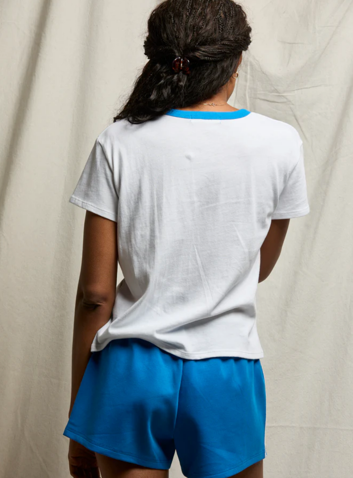Spiritual Gangster Billie Ringer Tee - classic cotton ringer tee side view