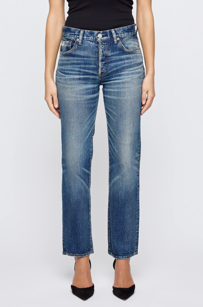 Amo Denim Farewell Straight - classic straight-leg denim jean front view