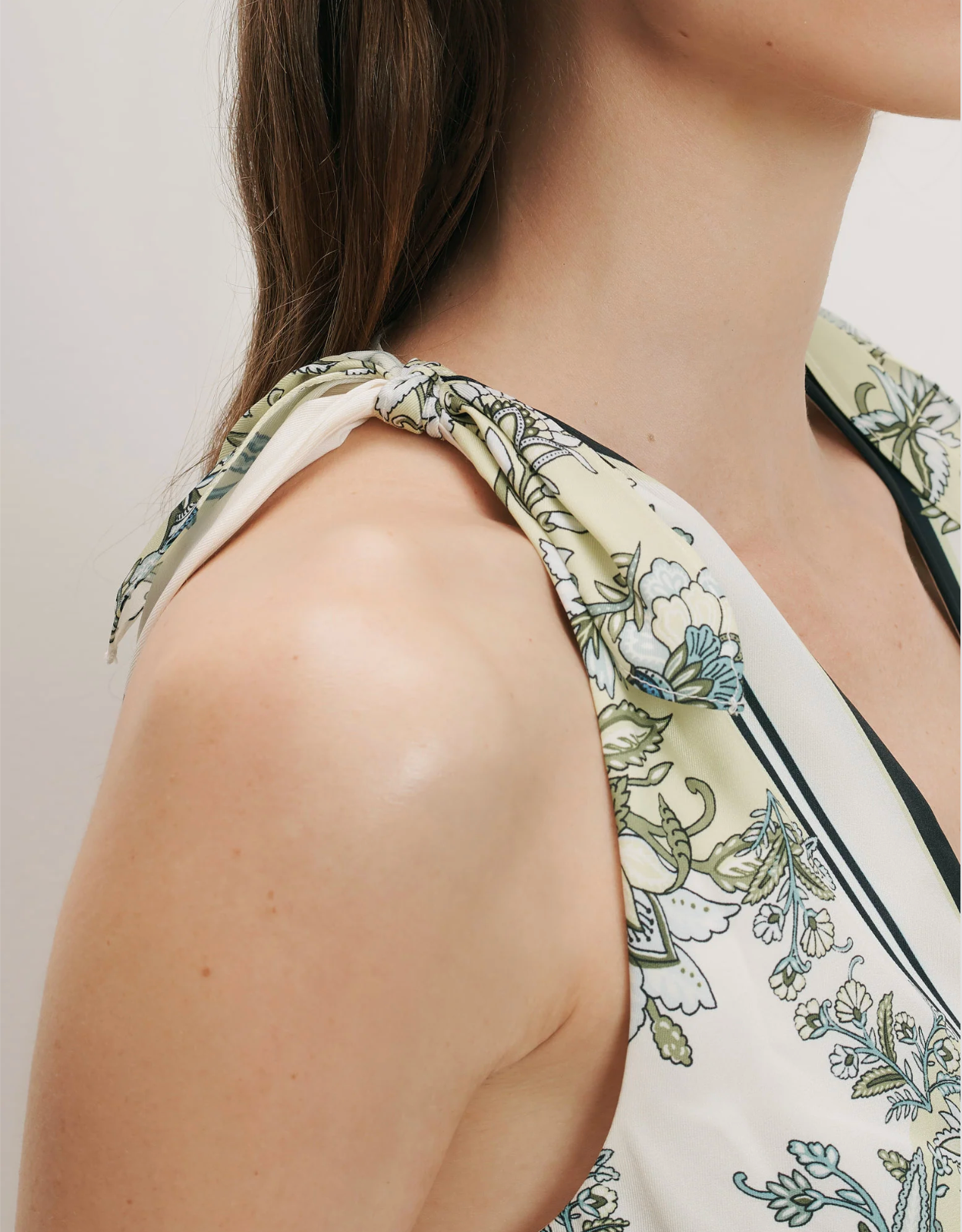 Veronica Beard Kaliza Dress - floral midi dress lifestyle view