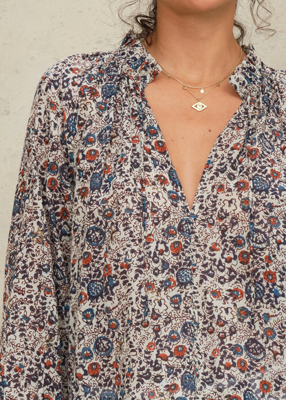 Mabe Cass Long Sleeve Top - relaxed long sleeve top back view