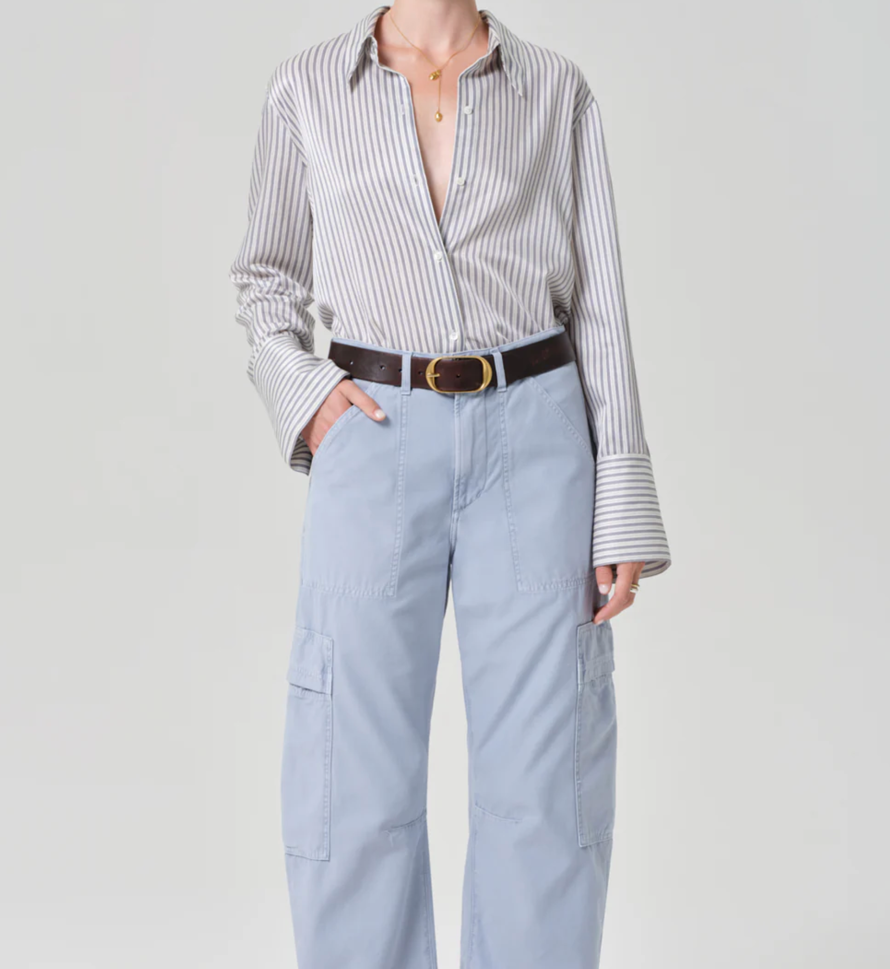 Citizen of Humanity Camilia Shirt - relaxed cotton button-down shirt back view
