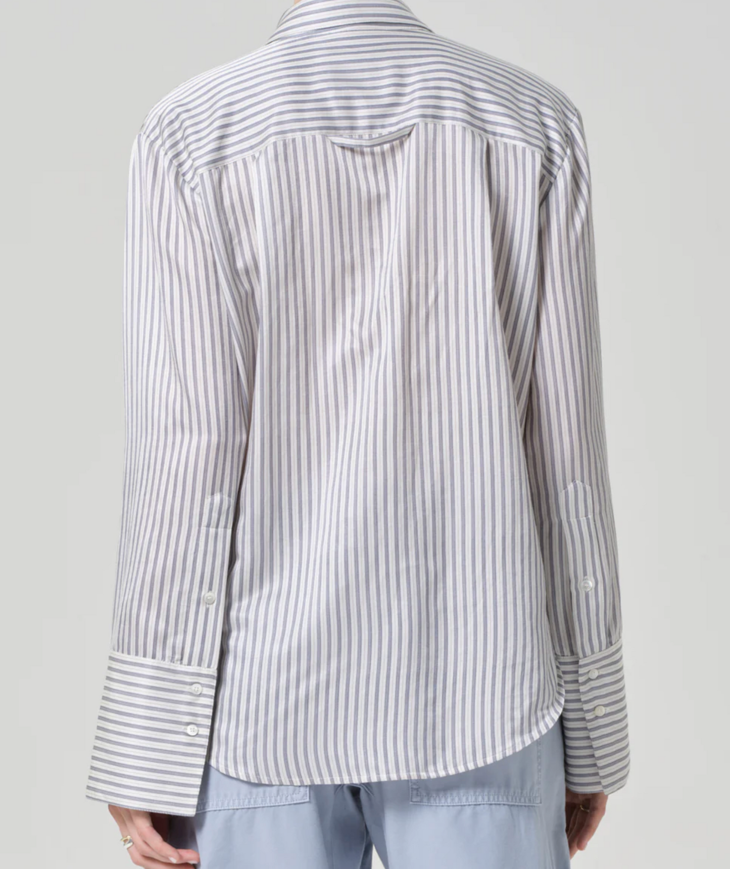 Citizen of Humanity Camilia Shirt - relaxed cotton button-down shirt collar detail