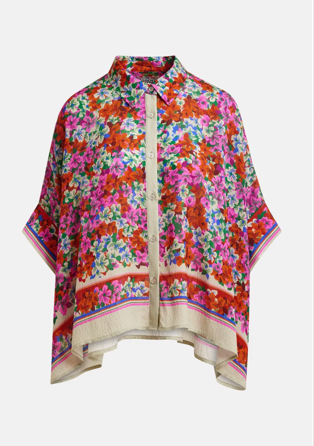 Hiptique Jirt Shirt - relaxed cotton button-down shirt back view