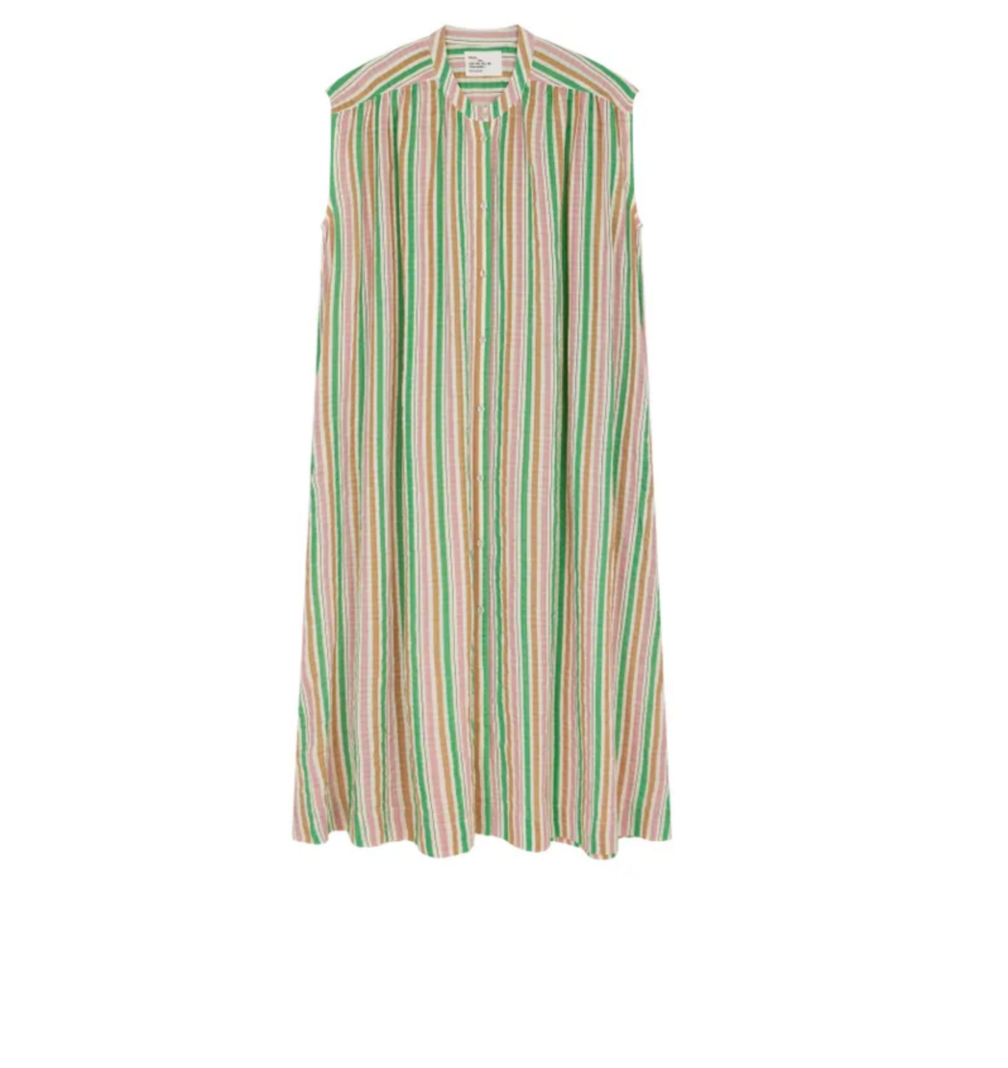 Leon & Harper Richie Dress - relaxed linen dress on model