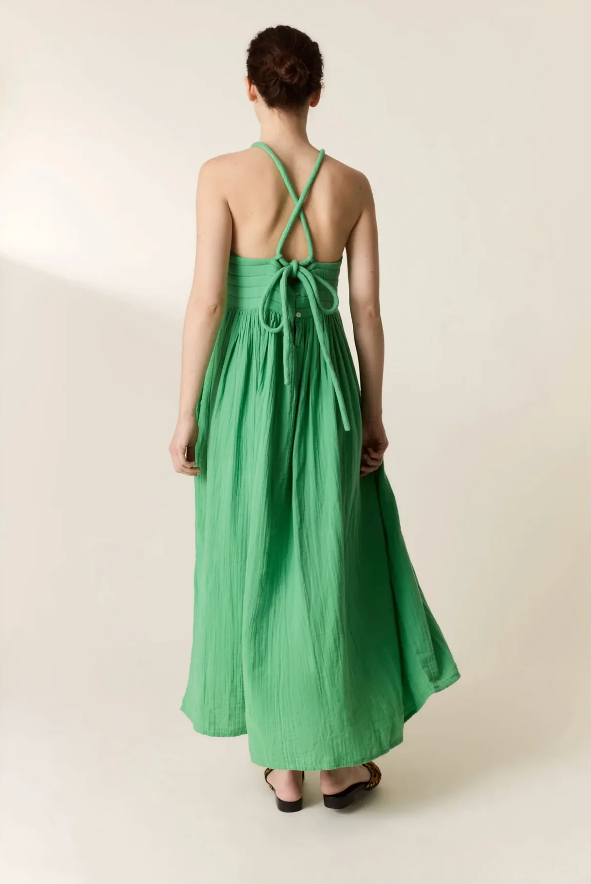 Leon & Harper Romee Dress - printed midi dress detail view
