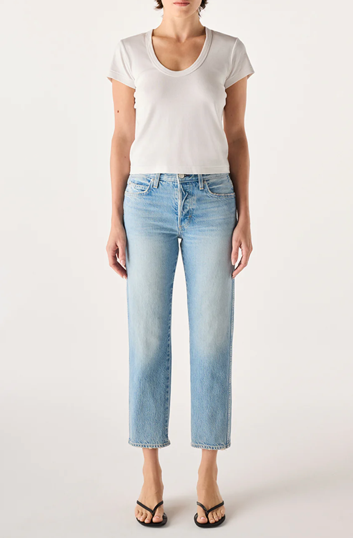 Amo Denim 143 Denim - slim straight denim jean back view