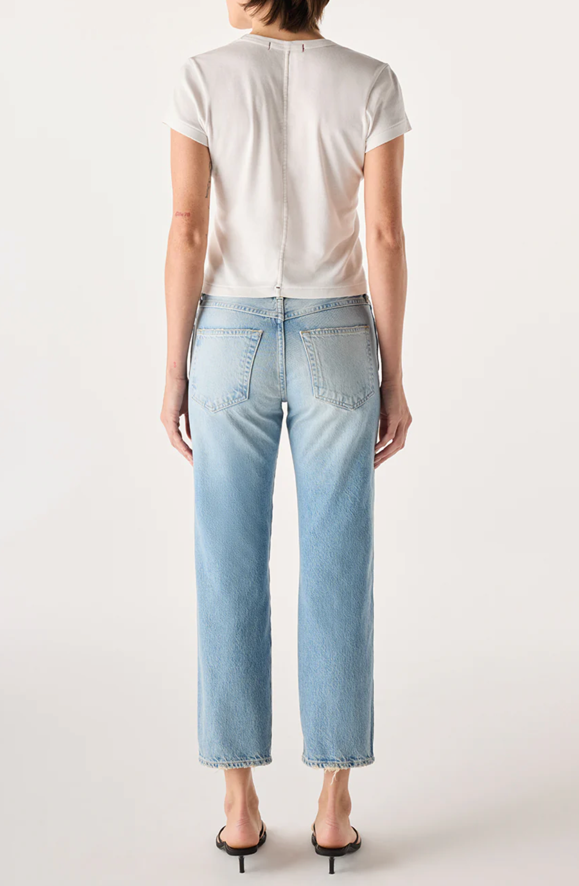 Amo Denim 143 Denim - slim straight denim jean detail view