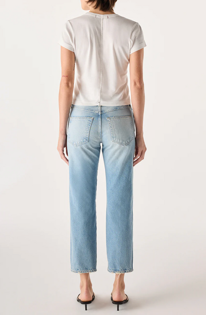 Amo Denim 143 Denim - slim straight denim jean detail view