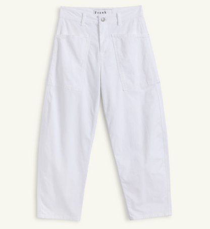 Frank & Eileen Bray Barrel Pant - relaxed barrel fit trouser detail view