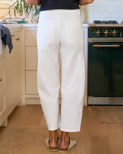 Frank & Eileen Bray Barrel Pant - relaxed barrel fit trouser side view