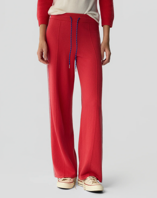 Guest in Residence Track Pant - relaxed cashmere track pant back view