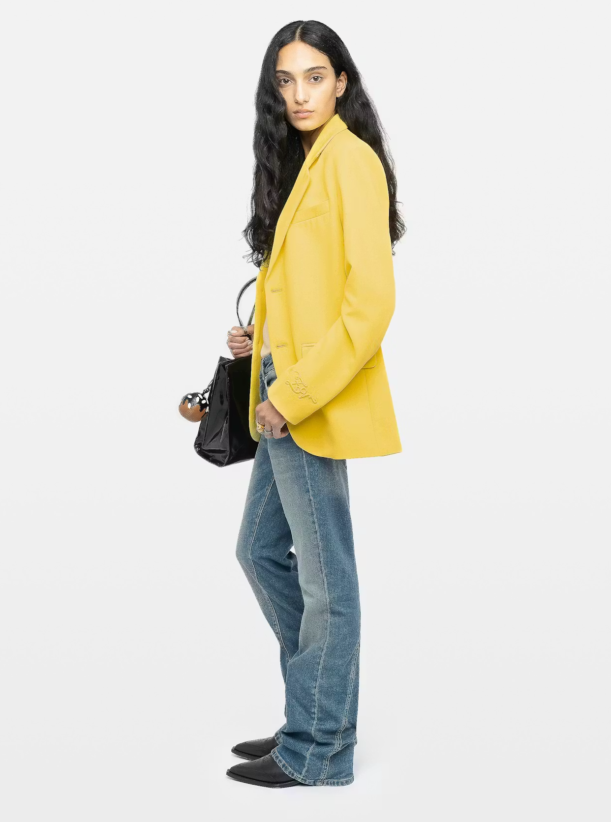 Zadig et Voltaire Vanille Blazer - tailored single-button blazer detail view