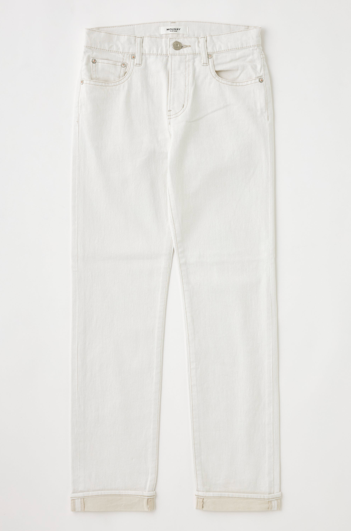 Moussy Denim Slim Straight Keane - slim straight-leg denim jean front view