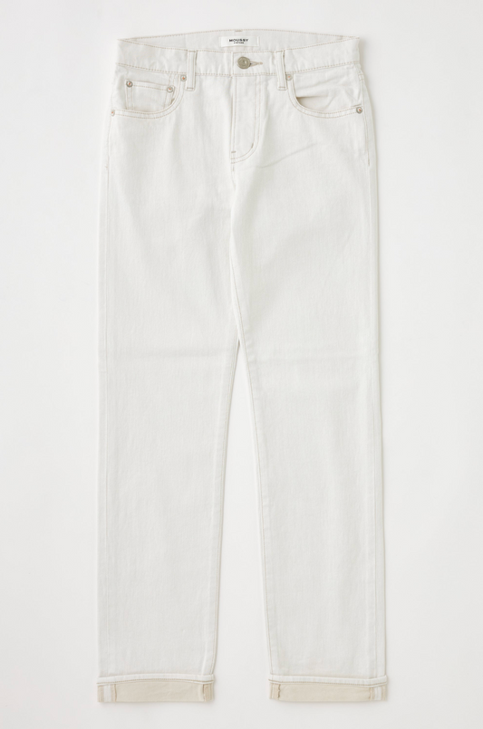 Moussy Denim Slim Straight Keane - slim straight-leg denim jean front view
