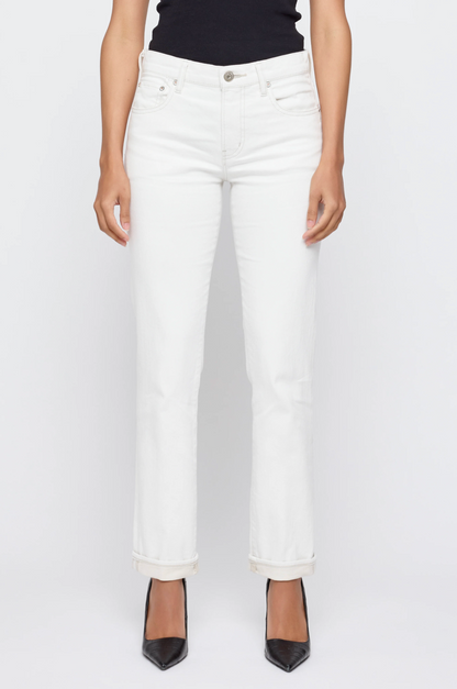 Moussy Denim Slim Straight Keane - slim straight-leg denim jean back view