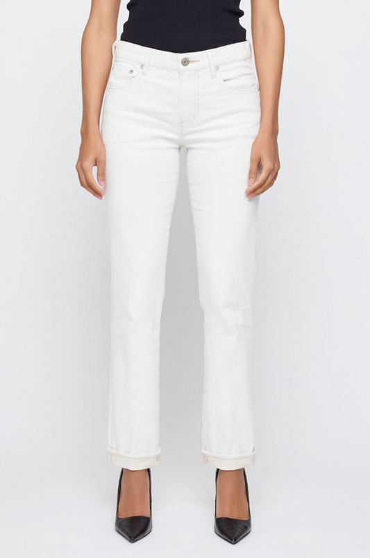 Moussy Denim Slim Straight Keane - slim straight-leg denim jean back view