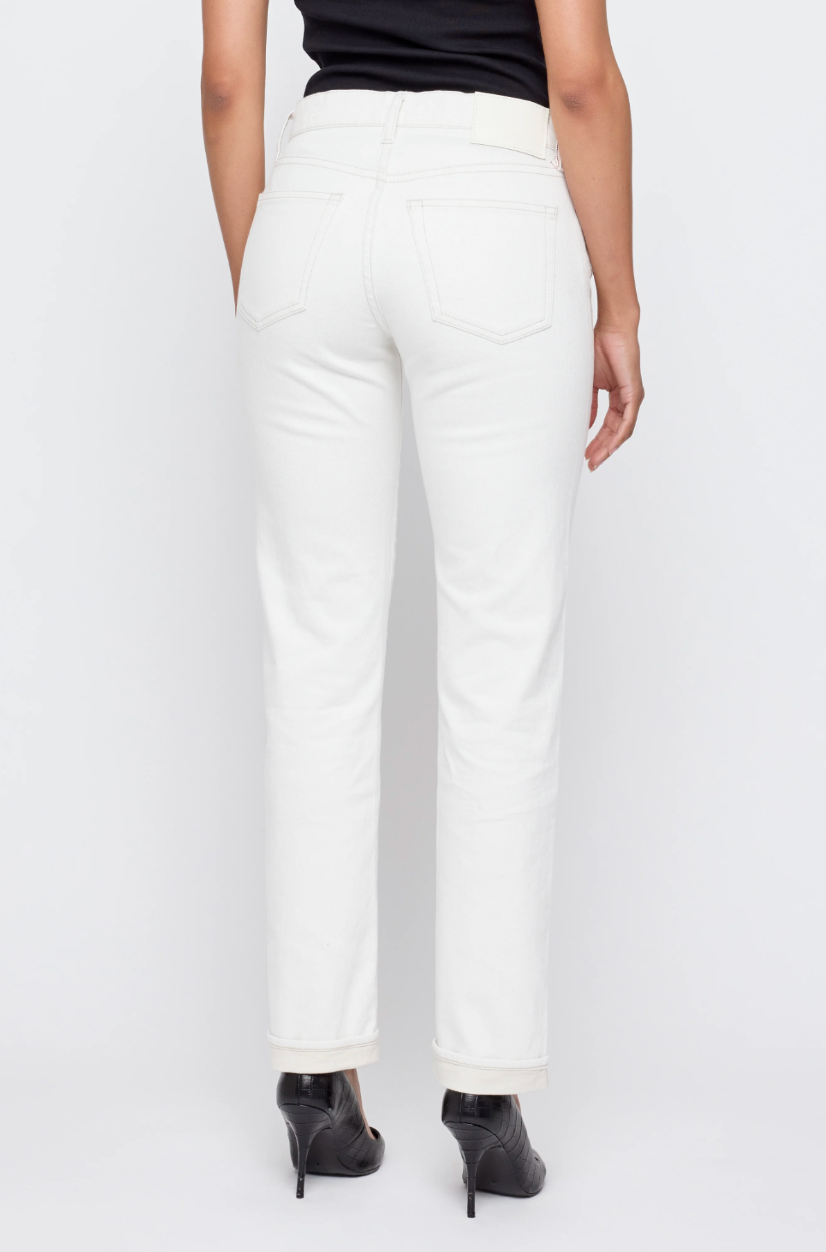 Moussy Denim Slim Straight Keane - slim straight-leg denim jean side view