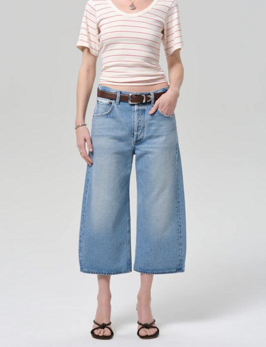 Citizen of Humanity Vintage Culotte - wide-leg culotte denim front view