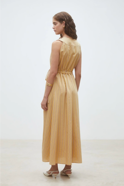 Suncoo Ciana Sleeveless Dress - sleeveless midi dress side view
