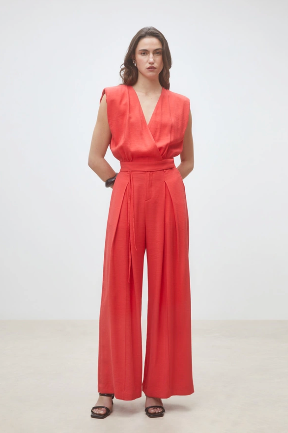 Suncoo Julio Pant - relaxed wide-leg pant front view
