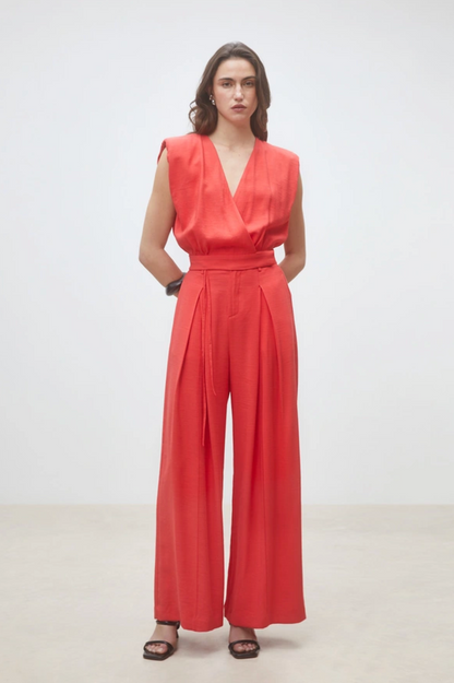 Suncoo Julio Pant - relaxed wide-leg pant front view